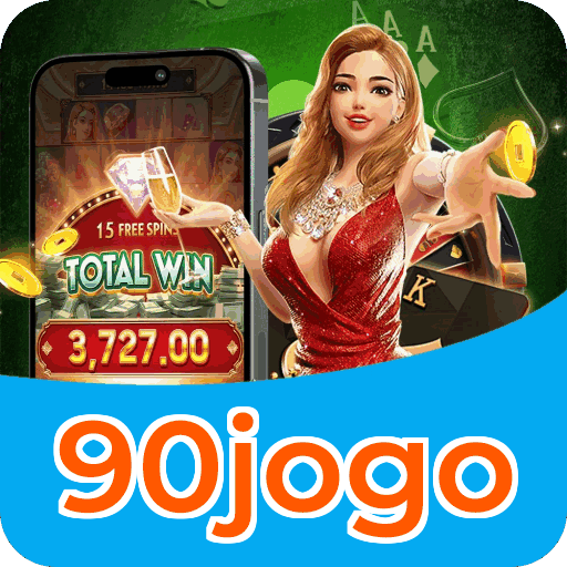 Números do app 90jogo em material de marketing — ilustração, não auditoria
